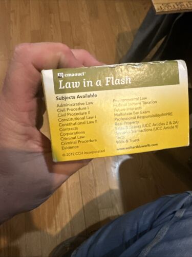 Contracts (Law in a Flash) - Cards, by Emanuel Steven L. - 1/2 Still Sealed - Picture 5 of 7
