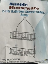 Simple Houseware 2-Tier Bathroom Shower Caddy