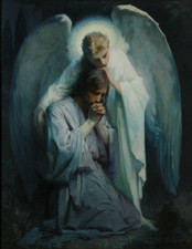 Jesus Christ angel Agony in the garden Christian ceramic tile mural backsplash
