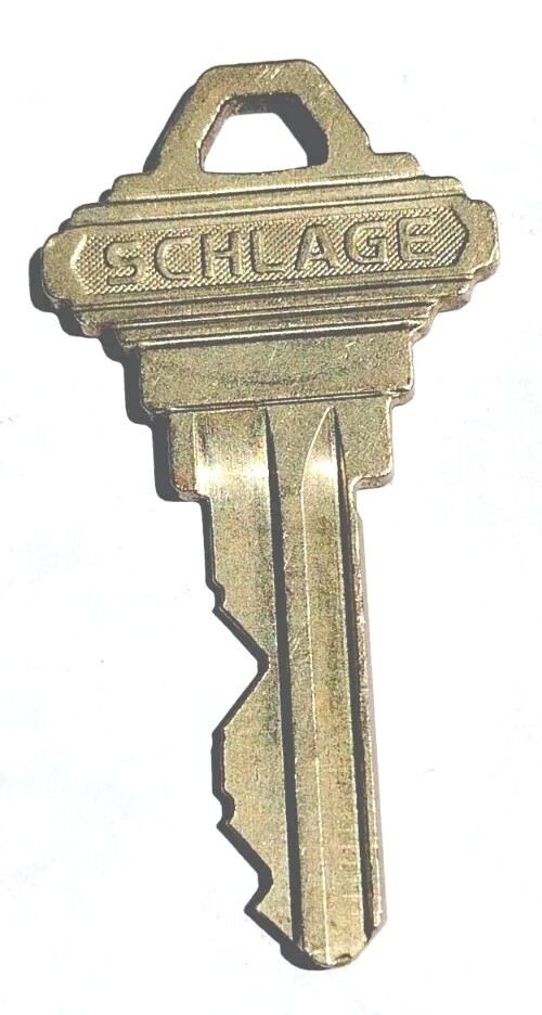 Vintage SCHLAGE 17016 C 2 Inch Replacement Lock Key