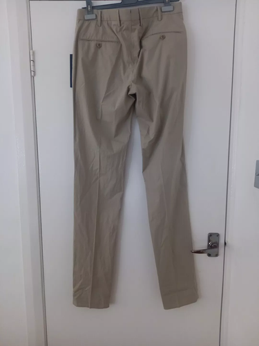 New Incotex Pleat Front, Slim Fit, High Comfort Chinos Trousers- 48 IT - Picture 7 of 14