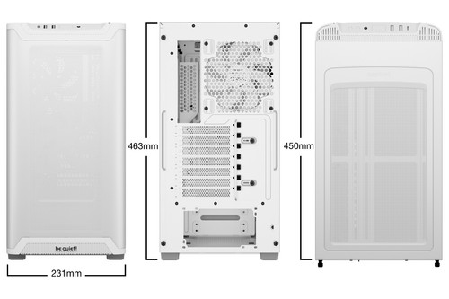 be quiet! Pure Base 501 Airflow Window White ATX PC Case | Official UK Partner - Picture 5 of 6