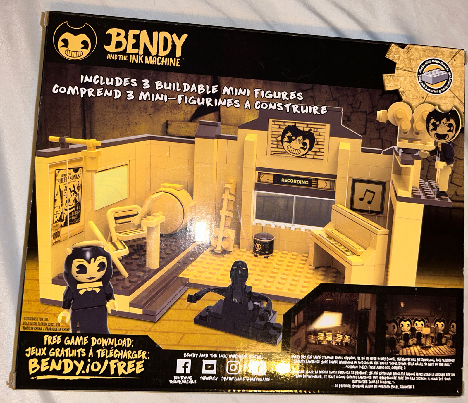 Bendy and the Ink Machine C3 Construction Recording Studio Buildable Scene  Set for sale online