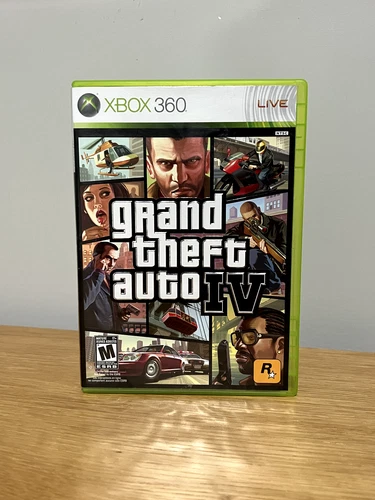 Grand Theft Auto IV (Xbox 360, 2008) CIB with Map & Instruction Booklet Tested