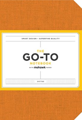 The Go-To Notebook w/ Mohawk Paper, Dotted, orange (2018) *NEW* *FREE Shipping*