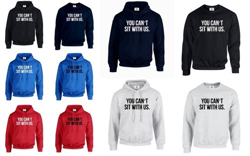 YOU can't Sit Con noi significa ragazze Maglione Pullover Felpa con  cappuccio Trill Tumblr (è la sopraelevazione ferroviaria) | eBay