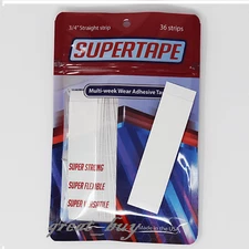 SuperTape  3/4" X 3" Straight_Double Sided Tape_36 Strips,Latex Free_ lace wigs.
