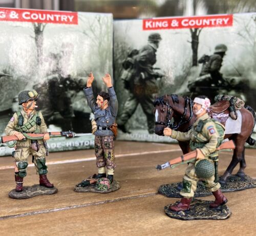 King & Country D-Day Paratroopers  DD072 And DD074 Rare And Retired! - Afbeelding 1 van 6