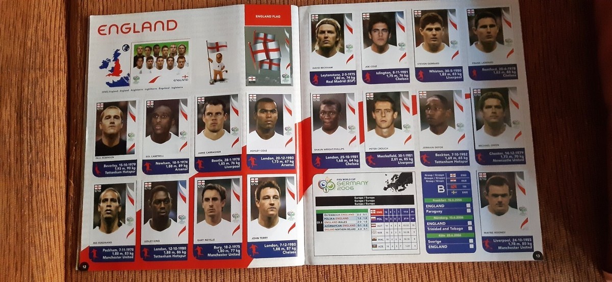 PANINI GERMANY 2006 WORLD CUP COMPLETE ALBUM FULL STICKERS SET | eBay