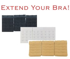 Chic Shaper Women's Bra Extension Extender w/ 3 Hooks Per Size Lingerie Intimate