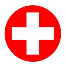 Red Cross Sticker Medical First Aid Vinyl Decal CHOOSE SIZE Car Window Bumper