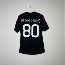Maillot de Football Milan AC RONALDINHO 2010 2011 maglia psg camiseta shirt qq