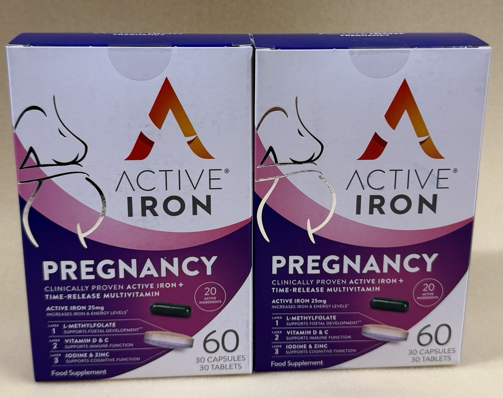 Active Iron 17mg Women’s Multivitamin 60 Capsules | Gentle Iron - Image 2