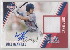 2018 USA Baseball Stars & Stripes and Material Signatures Will Banfield Auto 3wu