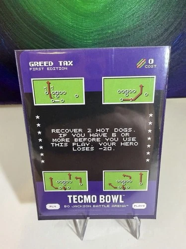 Bo Jackson Battle Arena Greed Tax PL-4 Tecmo Bowl