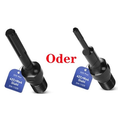 1 1/4'' UNC Adapter auf SDS-Plus/Max für Diamantbohrkrone Kernbohrkrone 190mm
