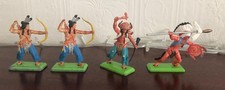 Britains Deetail Indian Braves x 4 b