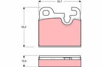 TRW Bremsbelagsatz Scheibenbremse GDB259 FüR E9 BMW 2500 E3 E12 3Er 5Er 2Er 6Er