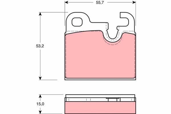 TRW Bremsbelagsatz Scheibenbremse GDB259 FüR E9 BMW 2500 E3 E12 3Er 5Er 2Er 6Er-image