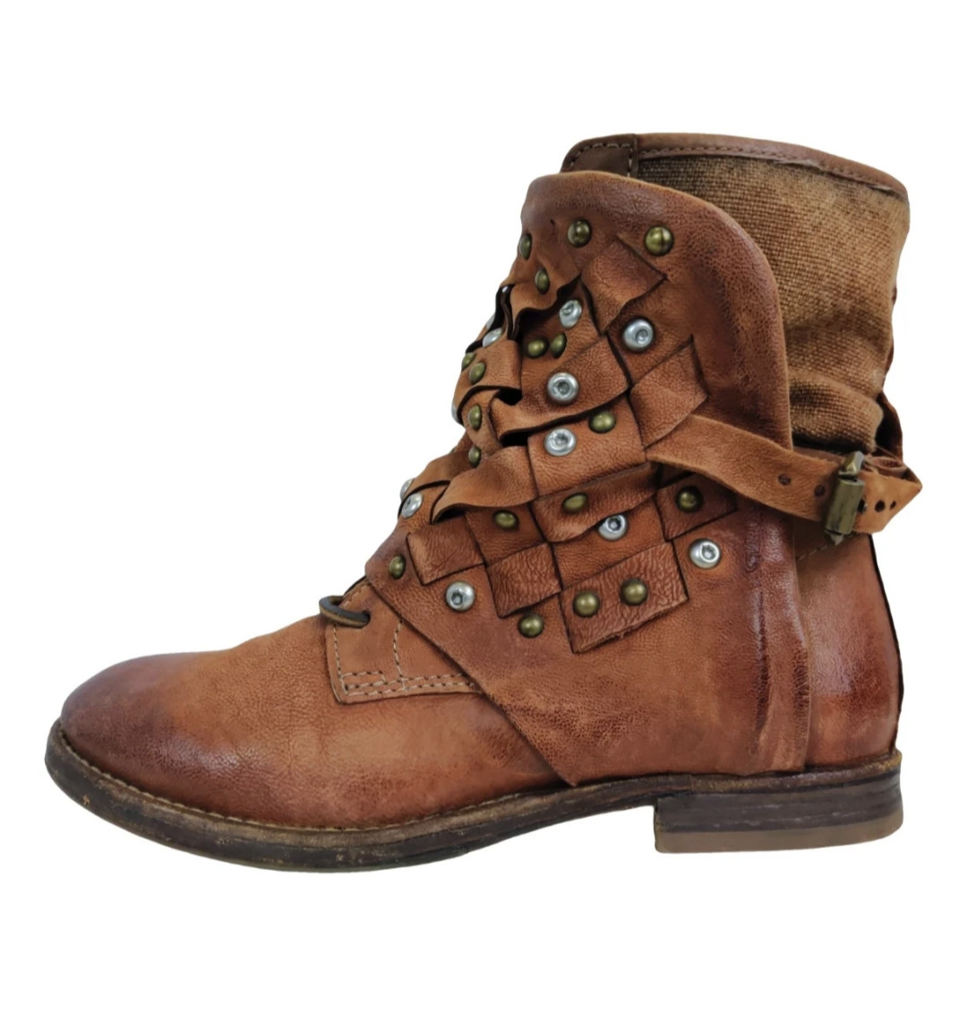 A.S.98 Braided Leather Boots | EU 38 | US 8 | Tariffs Prepaid