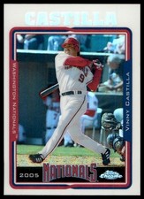 #28 Vinny Castilla 2005 Topps Chrome Update Refractor