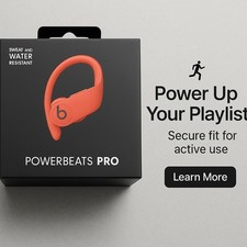 NEW Dr. Dre's Powerbeats Pro Wireless Bluetooth Earphones - Lava Red