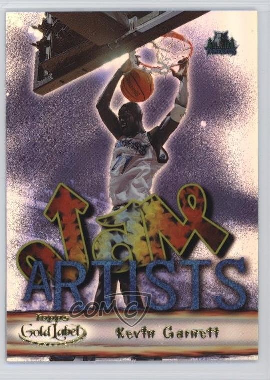 2000-01 Topps Gold Label Jam Artists Kevin Garnett #JA5 HOF 7xr