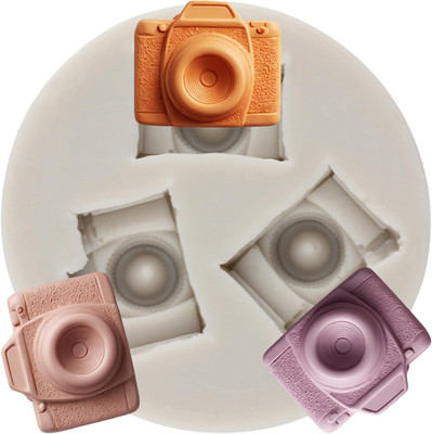 3D Camera Polymer Clay Mold Camera Silicone Molds for DIY Crafts Epoxy Resin Cas