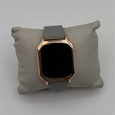 LED Digital Watch Women Rose Gold Case Gray S...