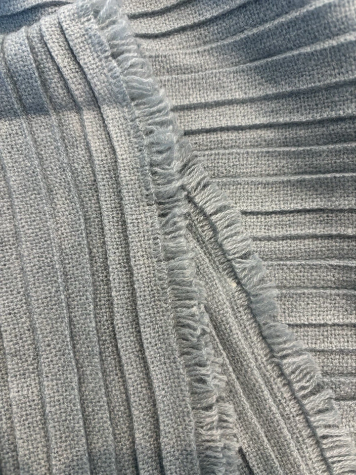 Bufanda texturizada azul marino 100 % cachemir Nordstrom nueva con etiquetas Foto 4 de 4