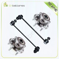 Suspension 4PC Wheel Hub & Bearing Sway Bar Links Kit For GMC Terrain 2010-2013