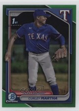 2024 Bowman Chrome Prospects Green Refractor /99 Curley Martha #BCP-168 5sb