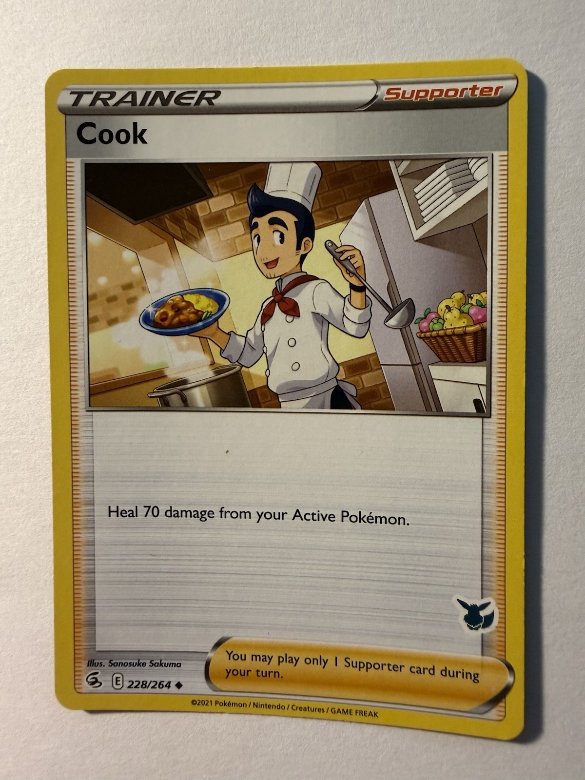 Cook - (Eevee Stamped) Promo Battle Academy 2022 228/264 NM English Pokemon Card