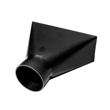 70151 Dust Hood Rectangular Shape, Funneled 4-Inch Fitting By 10-Inch Wide At...