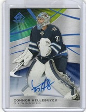 2019-20 SP Game Used Blue Autos - Connor Hellebuyck Mint!