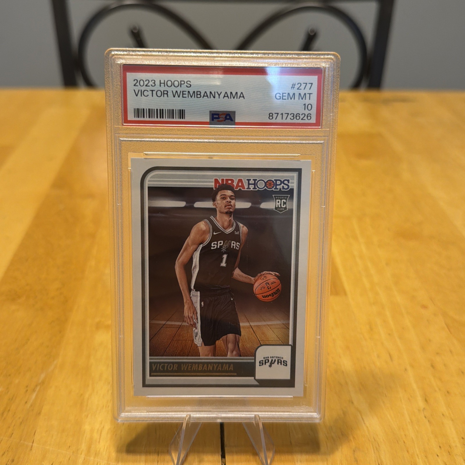 2023 NBA Hoops Victor Wembanyama Rookie #277 PSA 10
