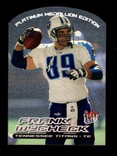 2000 FLEER ULTRA PLATINUM MEDALLION #191 FRANK WYCHECK 6/50 TITANS