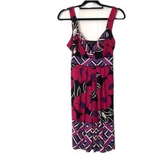 Vtg City Triangler Womens Large Dress Babydoll Coquette Floral 90s Y2K Preppy