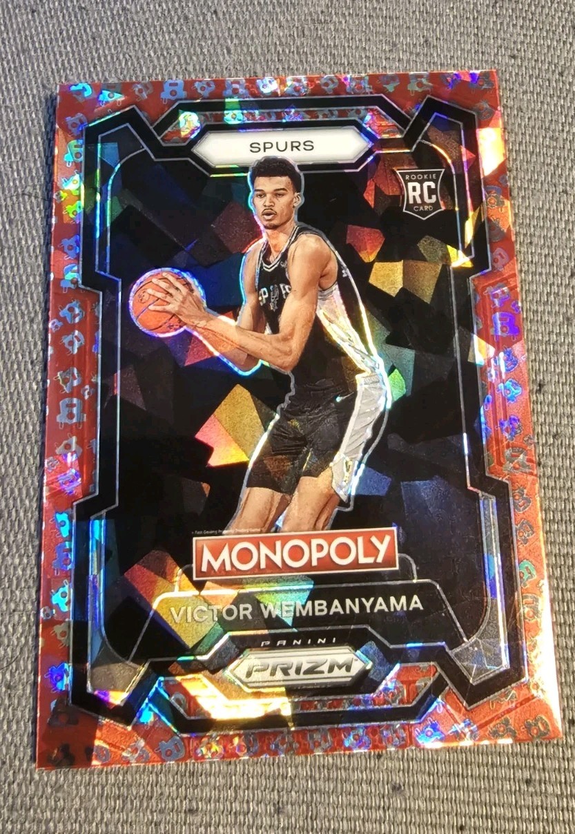 2023-24 Panini Prizm Monopoly Victor Wembanyama #81 Free Parking Prizm RC Spurs