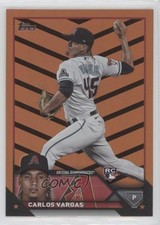 2023 Topps Update Orange & Black Foil Carlos Vargas #US67 11ym