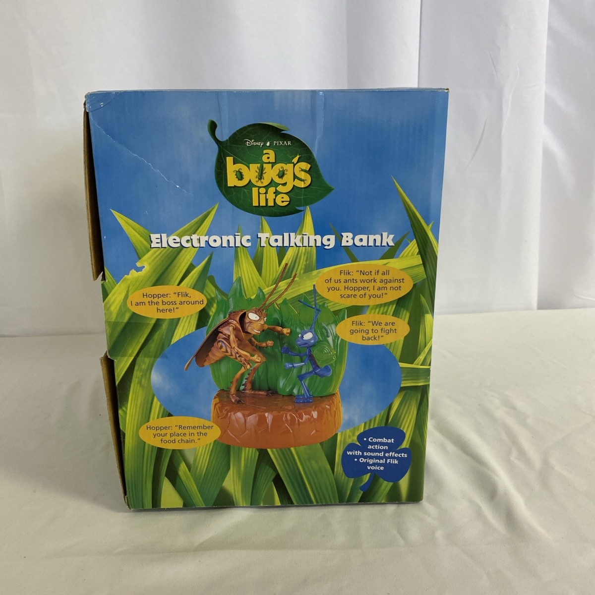 Disney Electronic Talking Bank a Bugs Life Hopper & Flik
