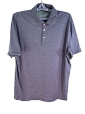 Hart Schaffner Marx Short Sleeve Golf Casual Polo Men  s Size L Heather Purple