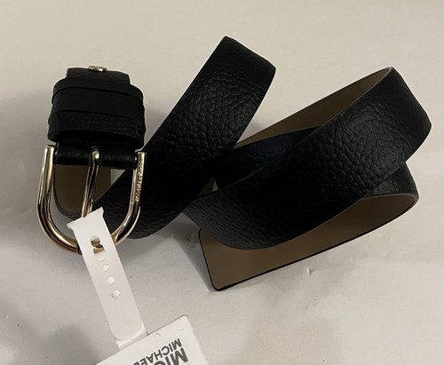 Michael Kors Leather Belt Black Adjustable Size Medium NWT - Picture 20 of 23