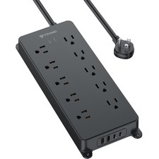 Trond Power Strip Surge Protector 4000J Etl Listed 10 Widely Spaced Outlets 2