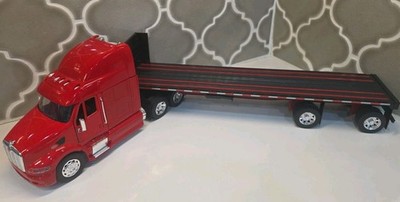Kenworth T680 Truck Red w/Flatbed 1/32 New Ray 