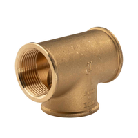 "Messing Gewinde-Fitting T-StüCk 1 1/4\"IG - 1 1/4\"IG - 1 1/4\"IG (Dn 32) - Schwere"