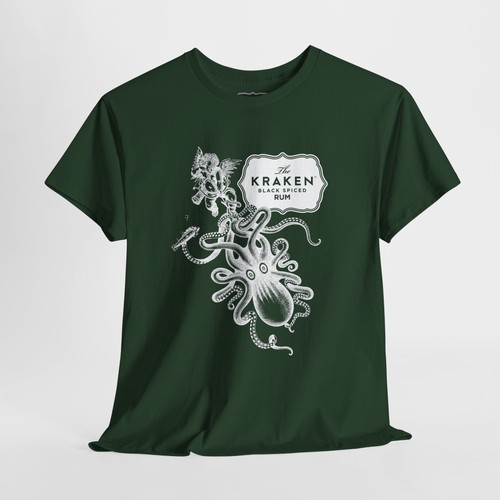 Kraken Spiced Rum Unisex Heavy Cotton Tee - Picture 4 of 88