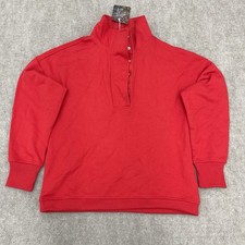 Gacaky Sweatshirt Oversized Casual Long Sleeve Button Henley neck Women  s Size S