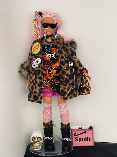 Barbie doll handmade Punk Rock clothes fashion accessories 86 | eBay UK