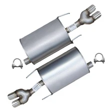 Stainless Steel Pair of Dual Tip Exhaust Muffler fits: 2003-2008 Grand Prix 3.8L